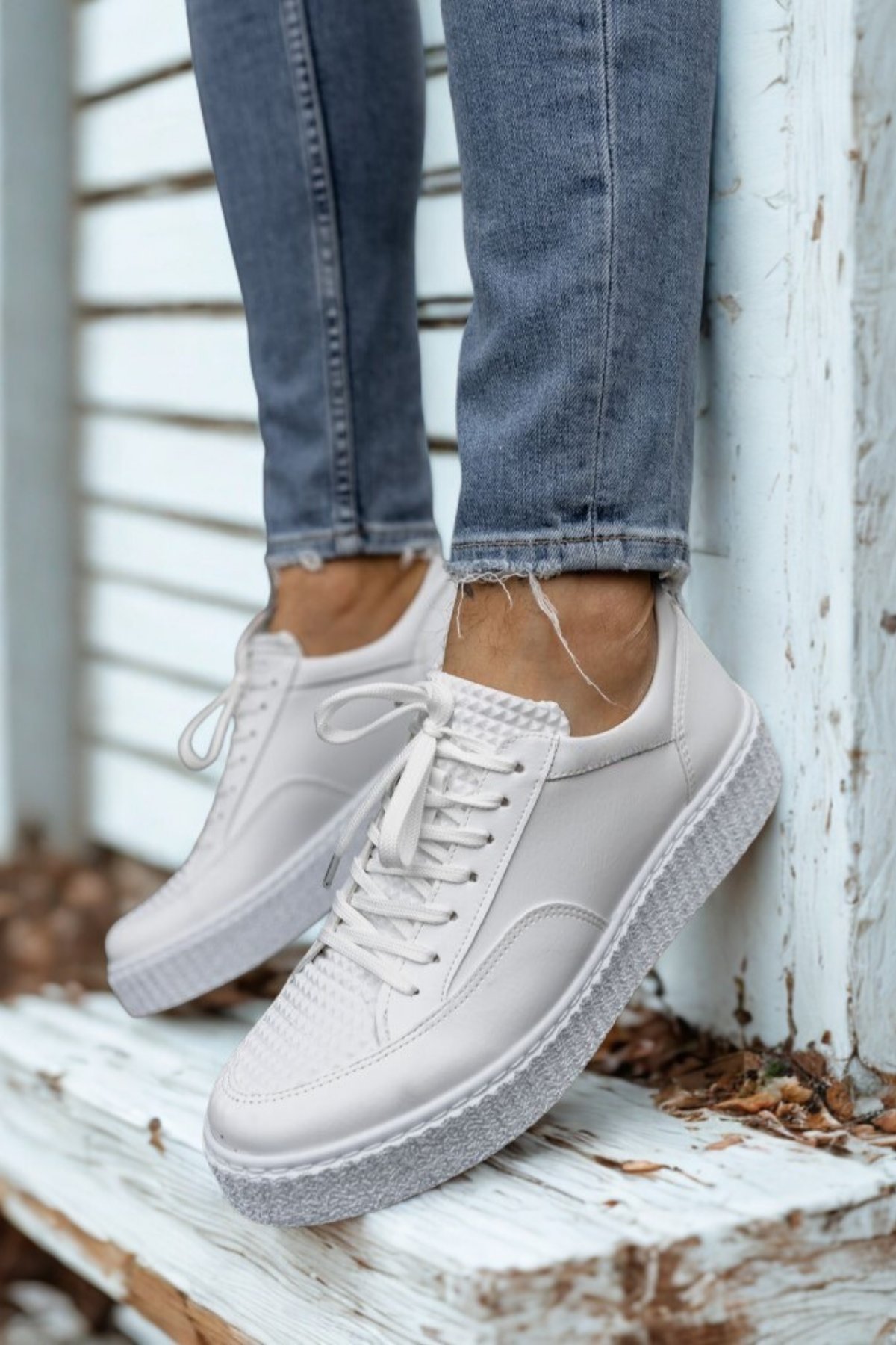 Erkek Sneaker Ayakkabı Beyaz MN017