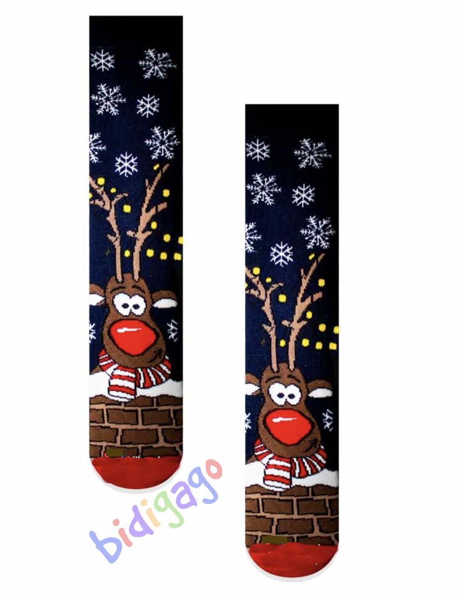 Noel Geyik Havlu Renkli Havlu Çorap