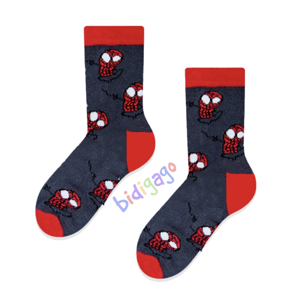 Örümcek Adam Spiderman Desenli Çocuk Çorap