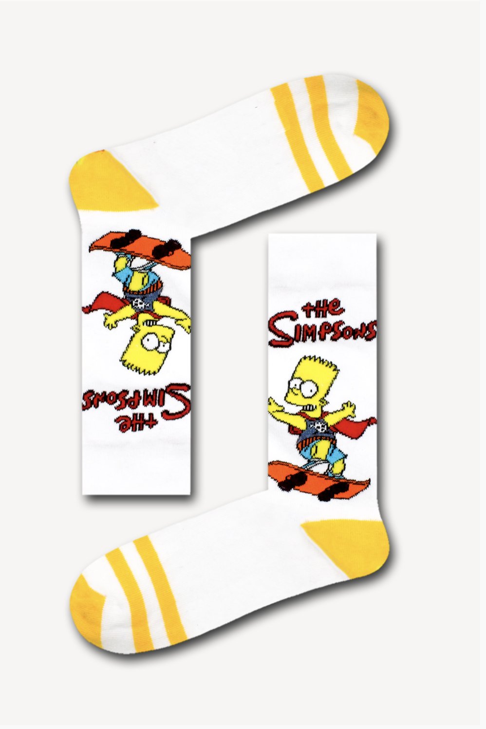The Simpsons Desenli Unisex Kolej Çorap