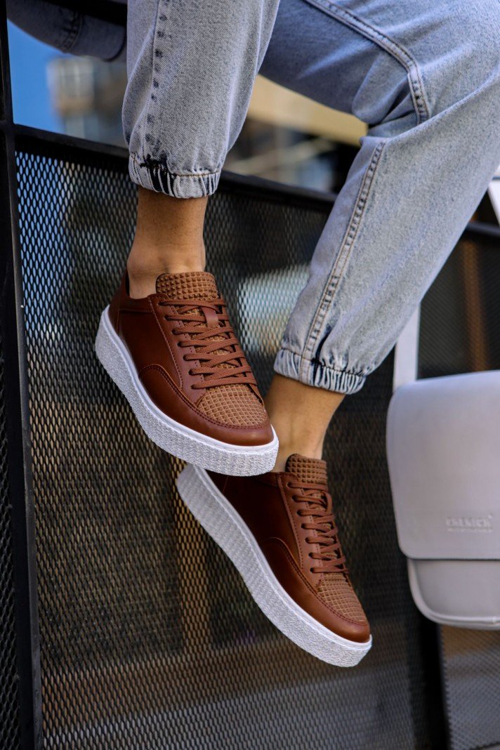 Erkek Sneaker Ayakkabı Taba MN017