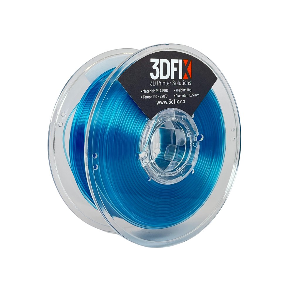 3DFIX Filament PLA PRO Şeffaf Mavi 1KG 1,75mm