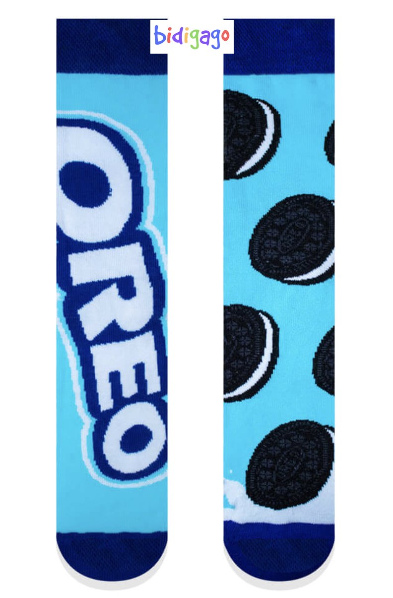 Oreo Desenli Unisex Kolej Çorap