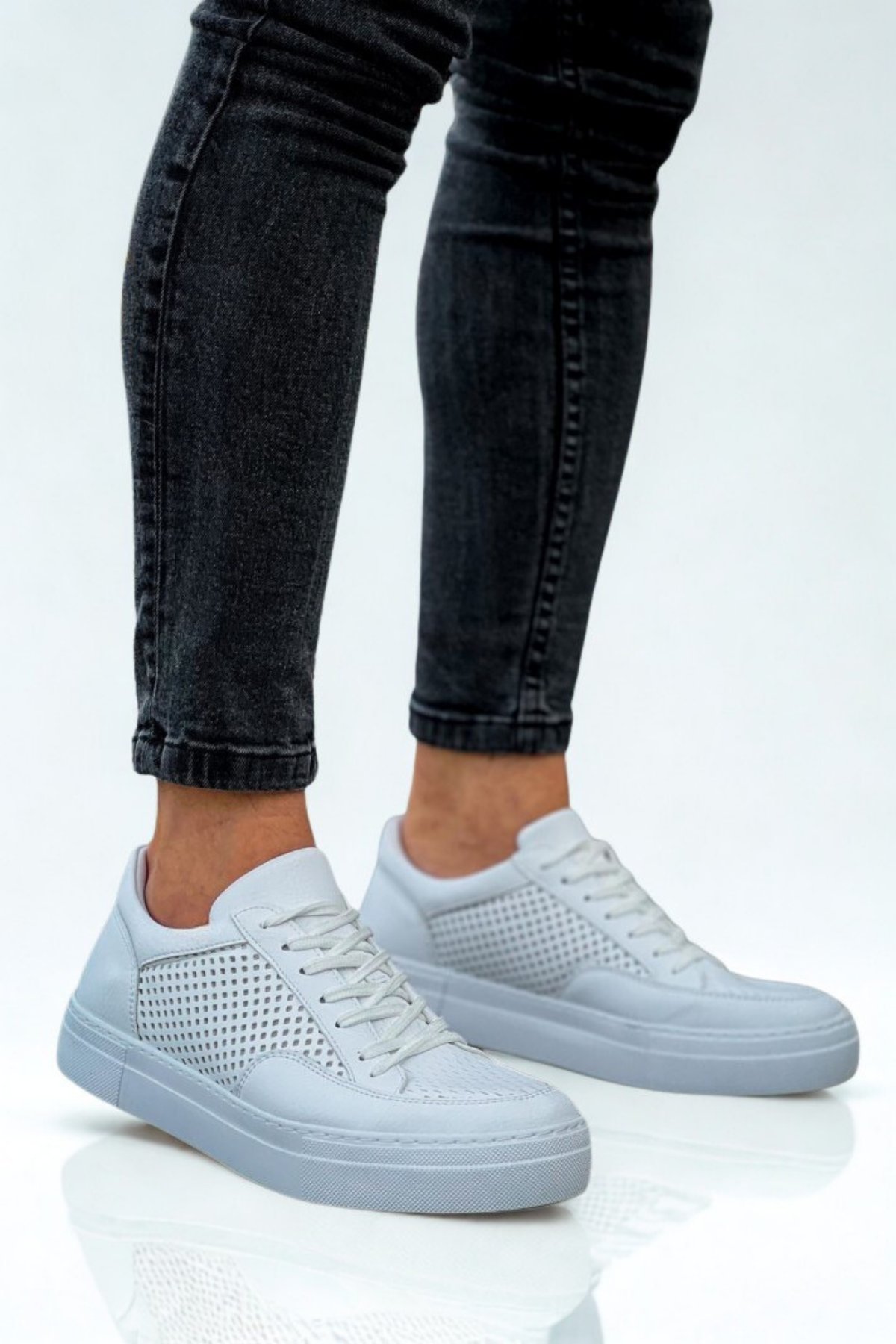 Erkek Beyaz Sneaker Ayakkabı MN015