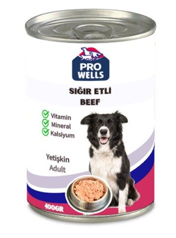 Pro Wells Sığır Etli Köpek Yaş Mama 400g