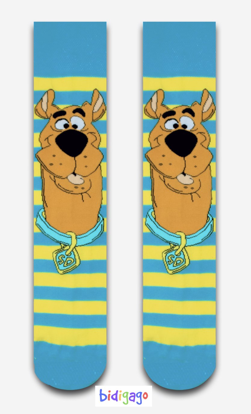 Scooby Doo Şeritli Renkli Unisex Çorap