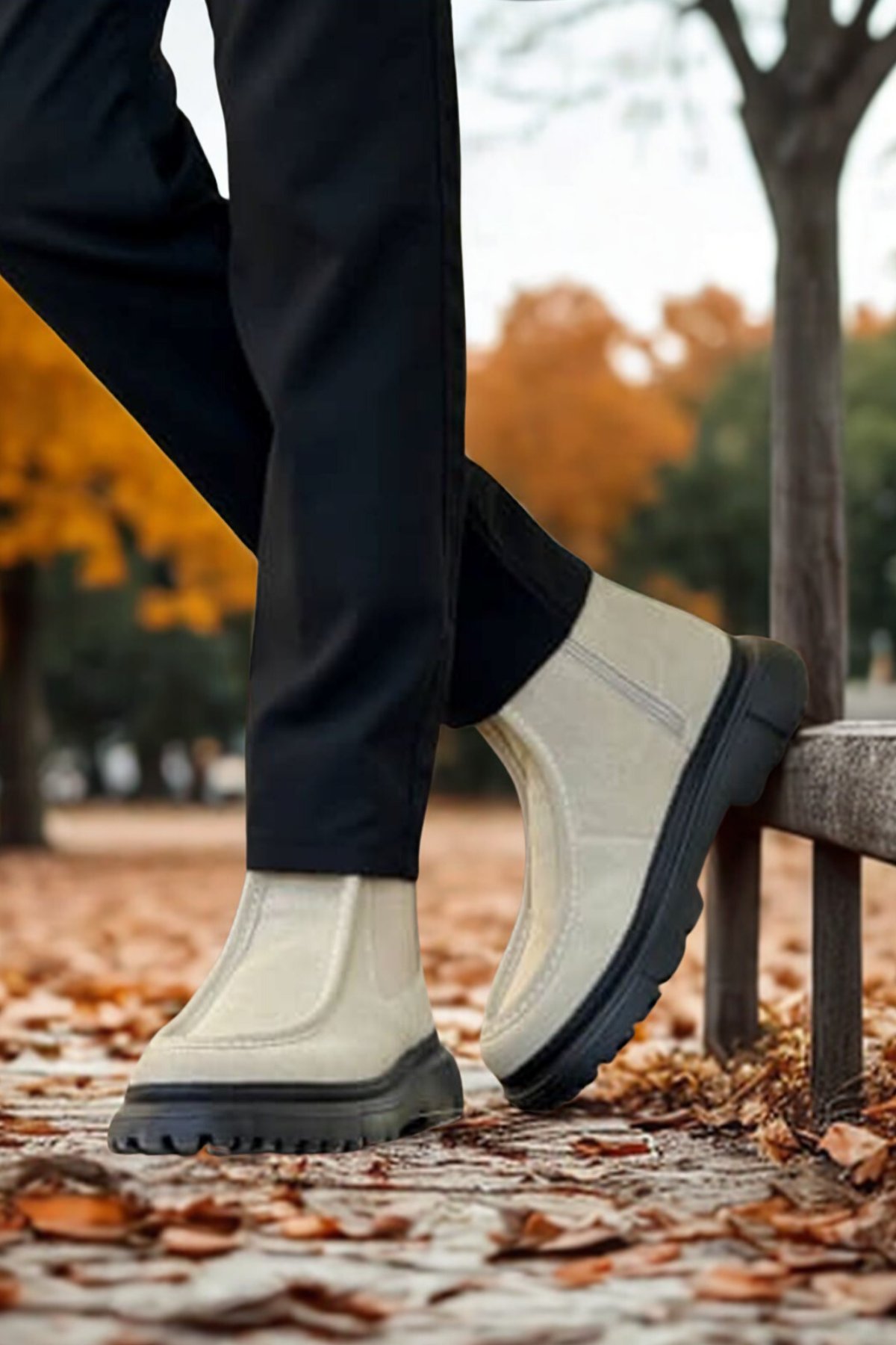 Derije Erkek Kum Süet Lastikli Bot MN2433