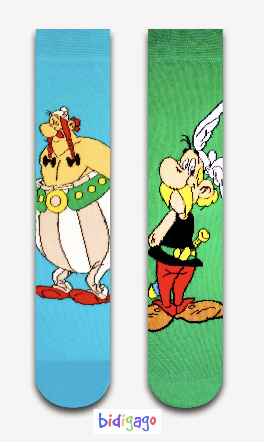Asteriks ve Oburiks 2'li Set Renkli Unisex Çorap