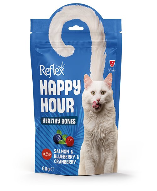reflex happy hour sağlıklı kemikleri destekleyici kedi ödül maması