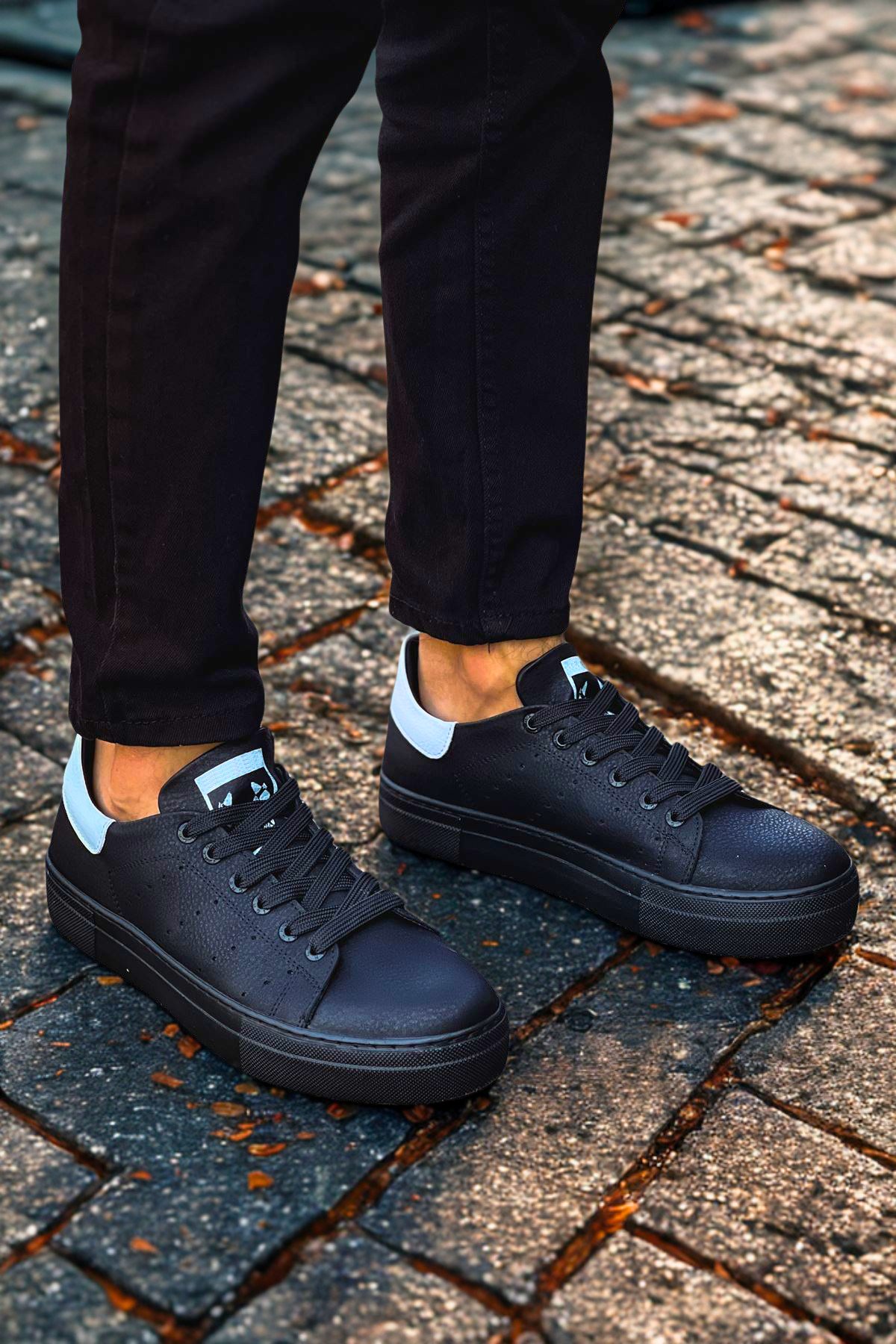 Erkek Siyah/Beyaz Sneaker Ayakkabı-983