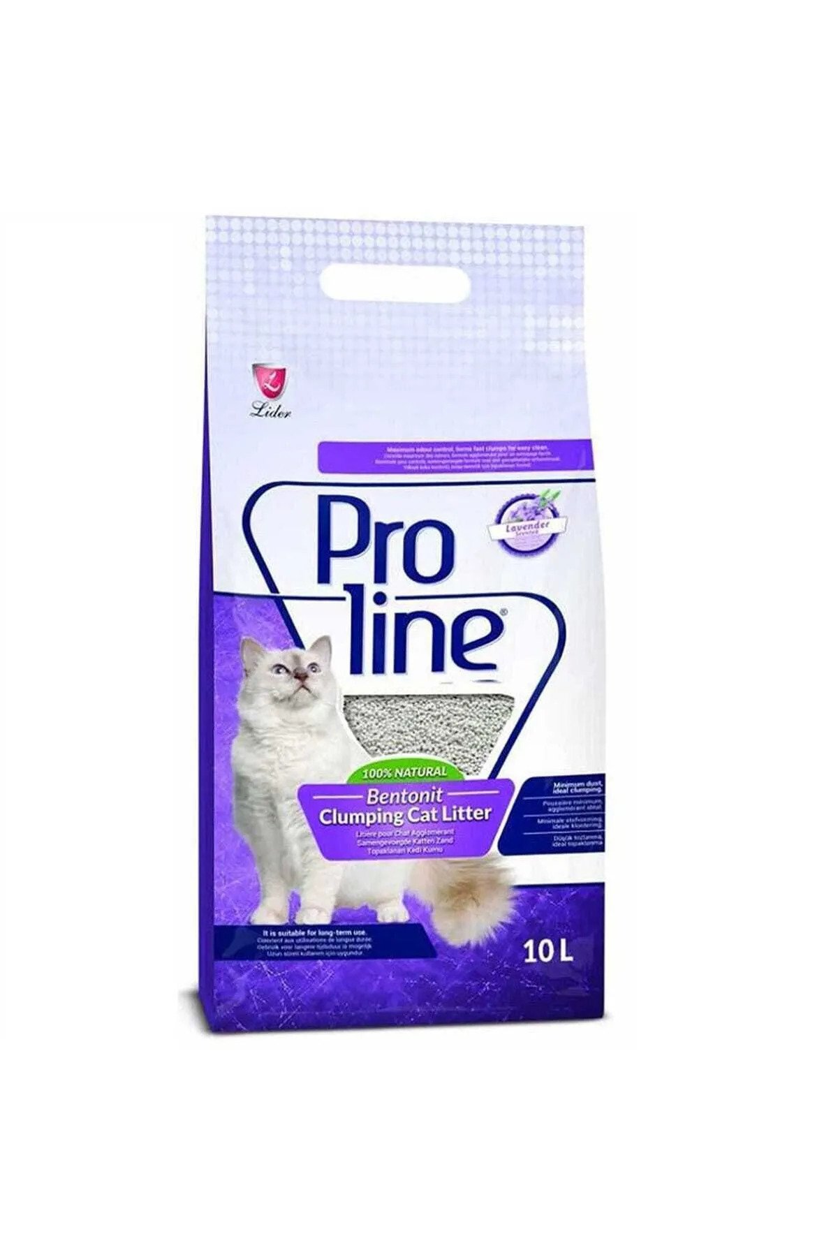 Proline Lavanta Kokulu Topaklaşan Kedi Kumu 10 Lt