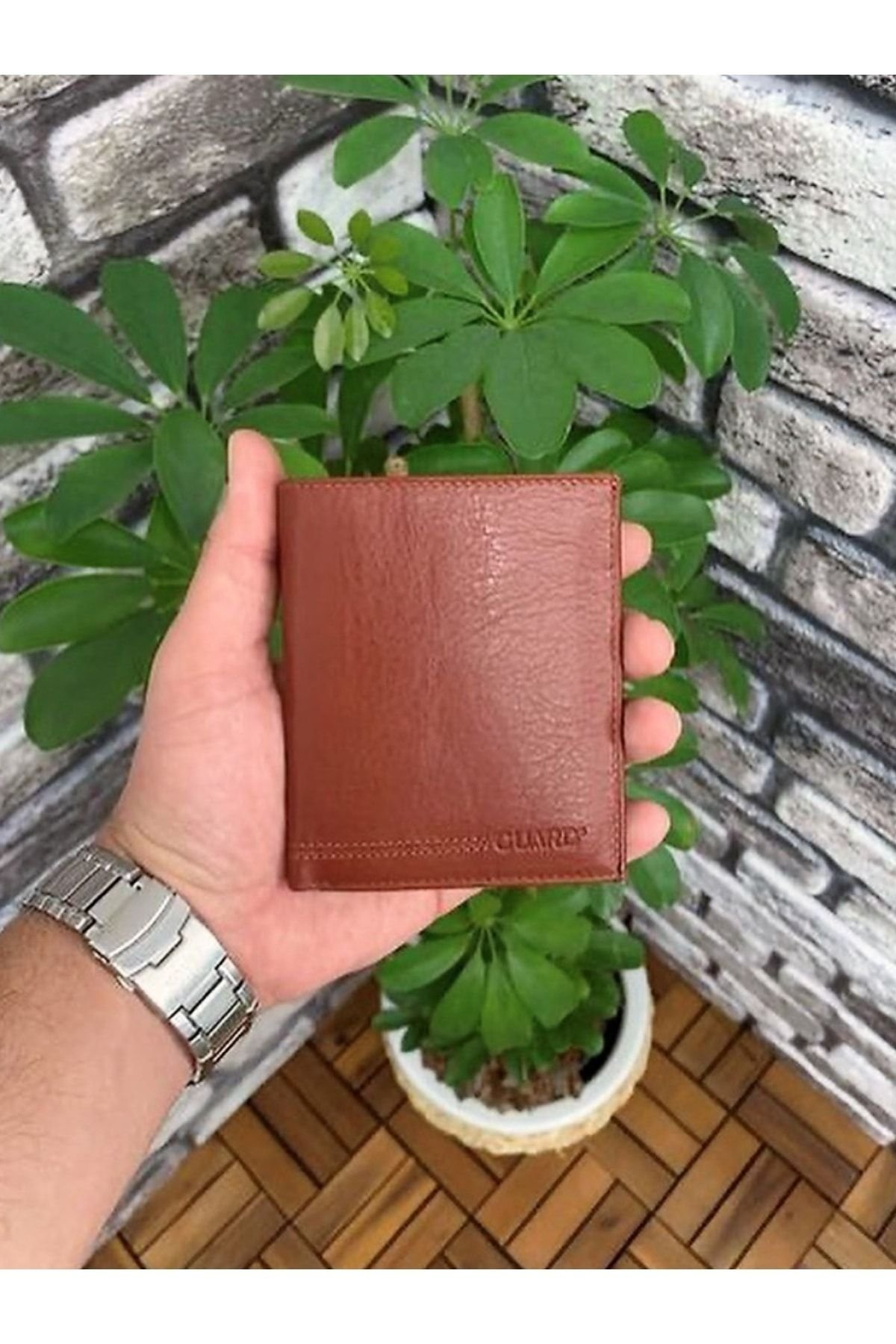Derije Hakiki Deri Goldies Taba Erkek Cüzdanı (T184)