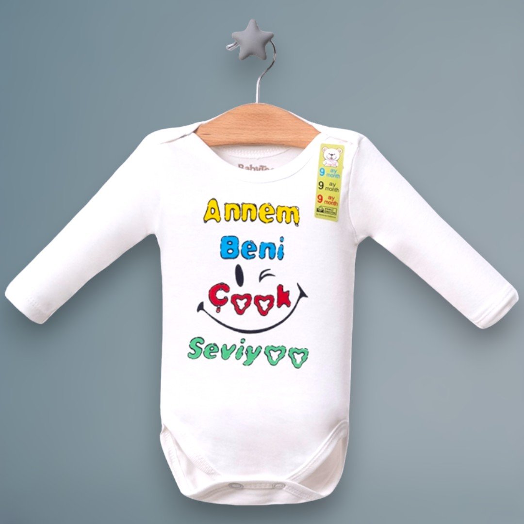 BABYTOO ANNEM BENİ SEVİYOR UZUN KOLLU ÇITÇITLI BADİ