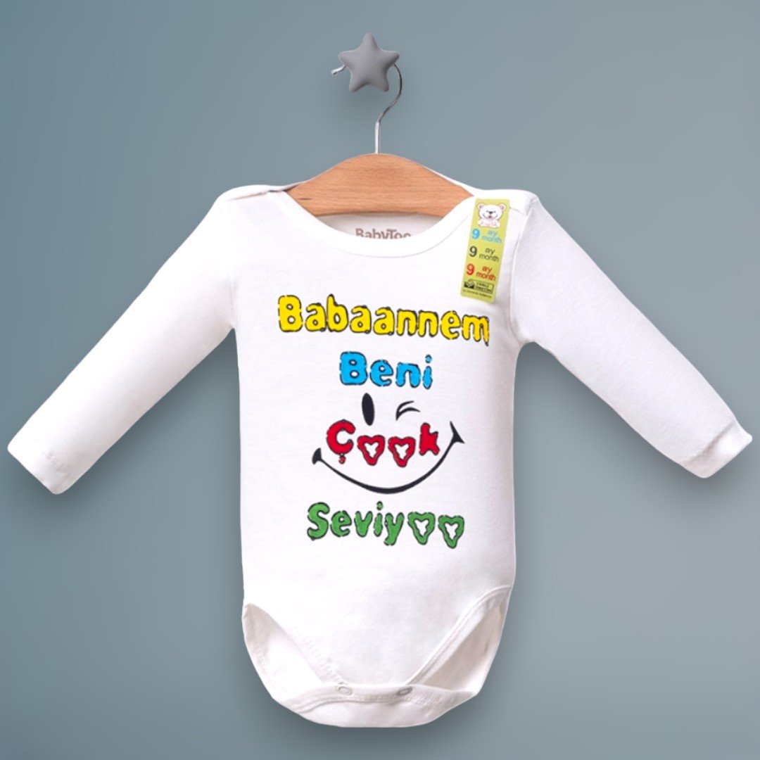 BABYTOO BABAANNEM BENİ SEVİYOR UZUN KOLLU ÇITÇITLI BADİ