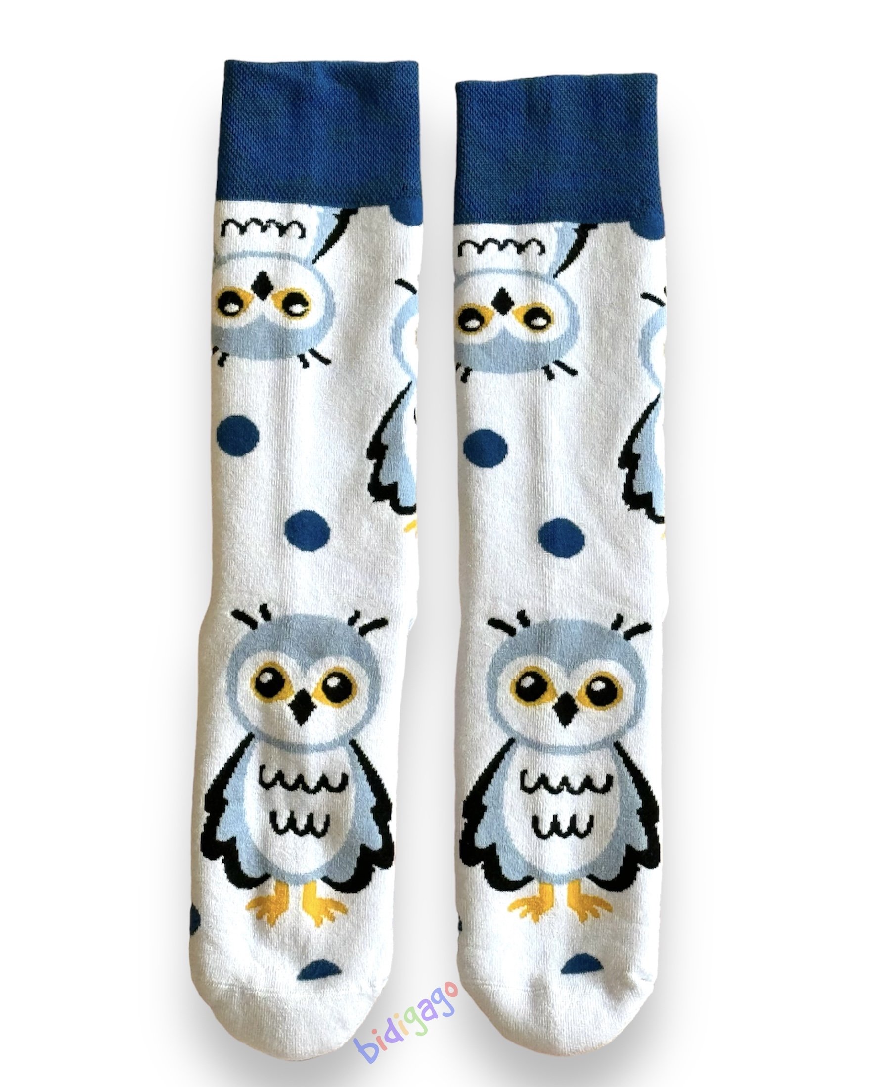 Baykuş Desenli Unisex Havlu Çorap