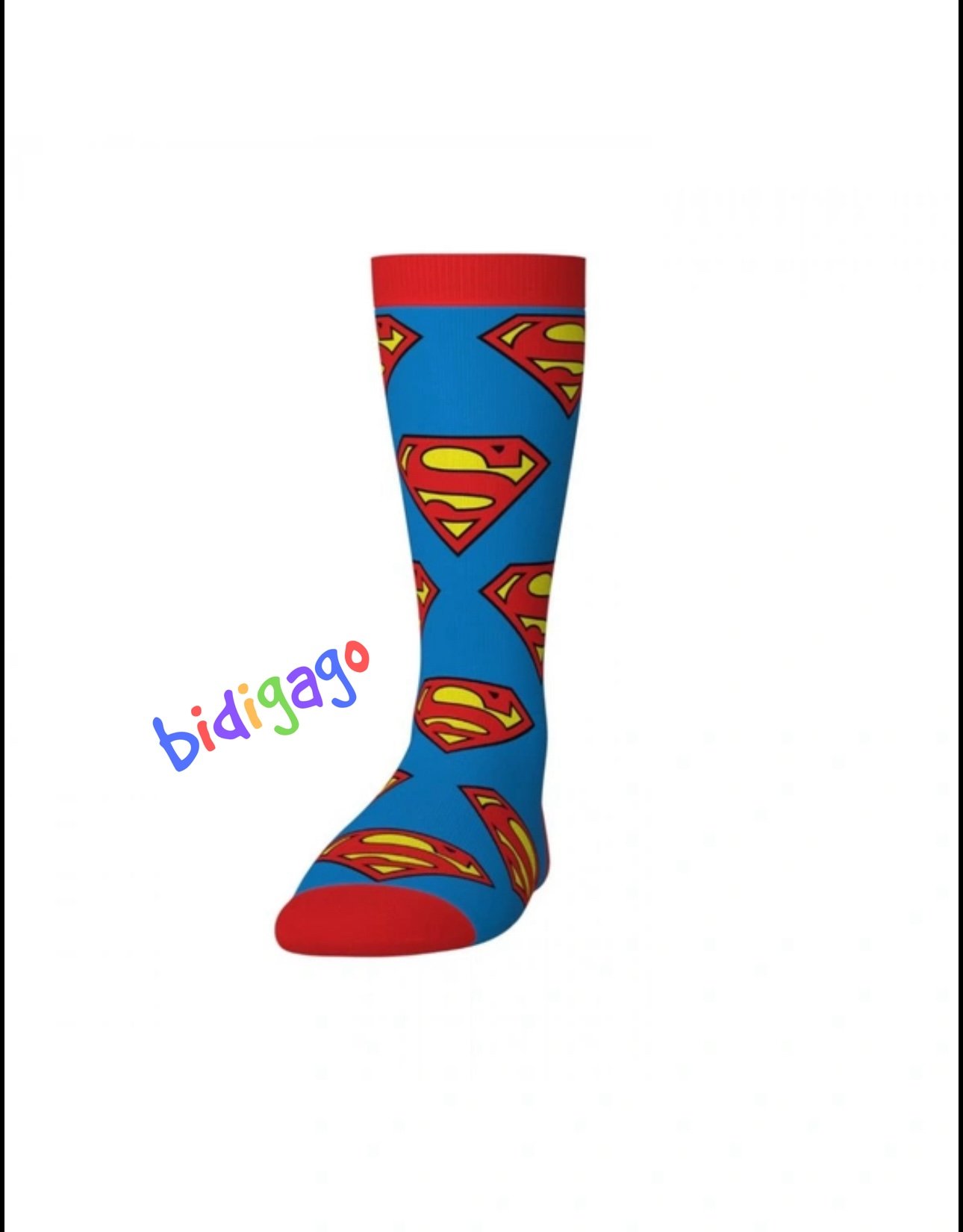 Superman Desenli Unisex Kolej Çorap