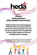 Heda Porselen Dalya 18 Parça 6 kişilik Porselen Yemek Takımı
